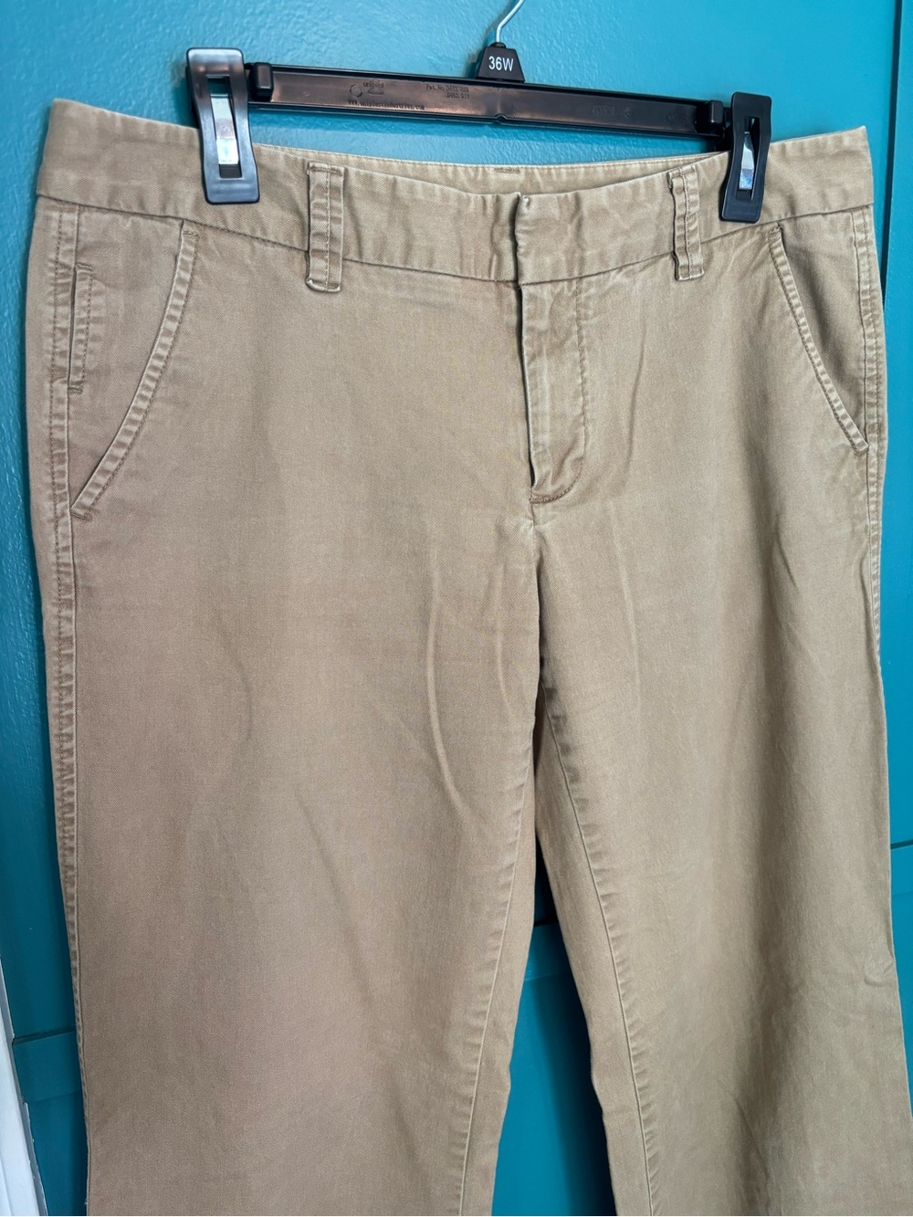 Gap The Trouser Tan Wide-Leg Cotton Pants Size 8 Tall - Picture 2 of 8